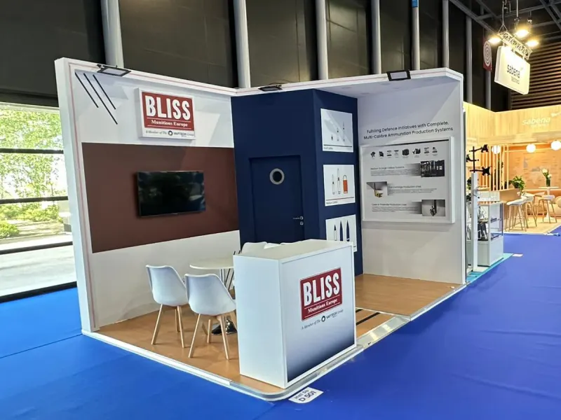 Bliss Munitions Exhibition Stand Design Builder