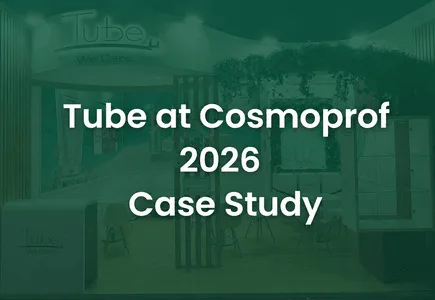 Expo Display Studio GmbH Delivered a Sustainable yet Showstopping Stand for TUBE at Cosmoprof 2026